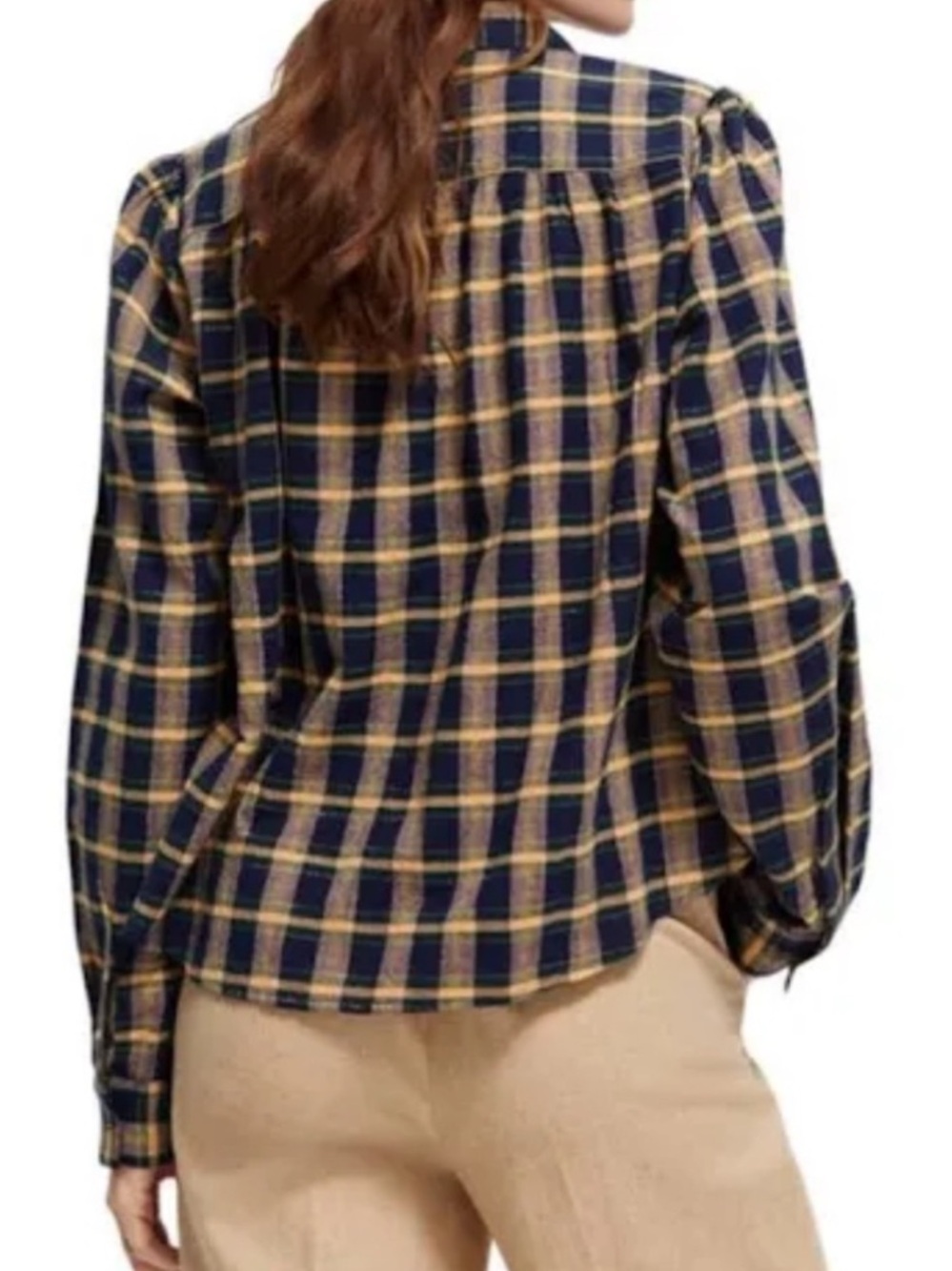 Scotch & Soda Amsterdam Plaid Button Front Shirt | Organic Cotton Blend | Med - Picture 5 of 11